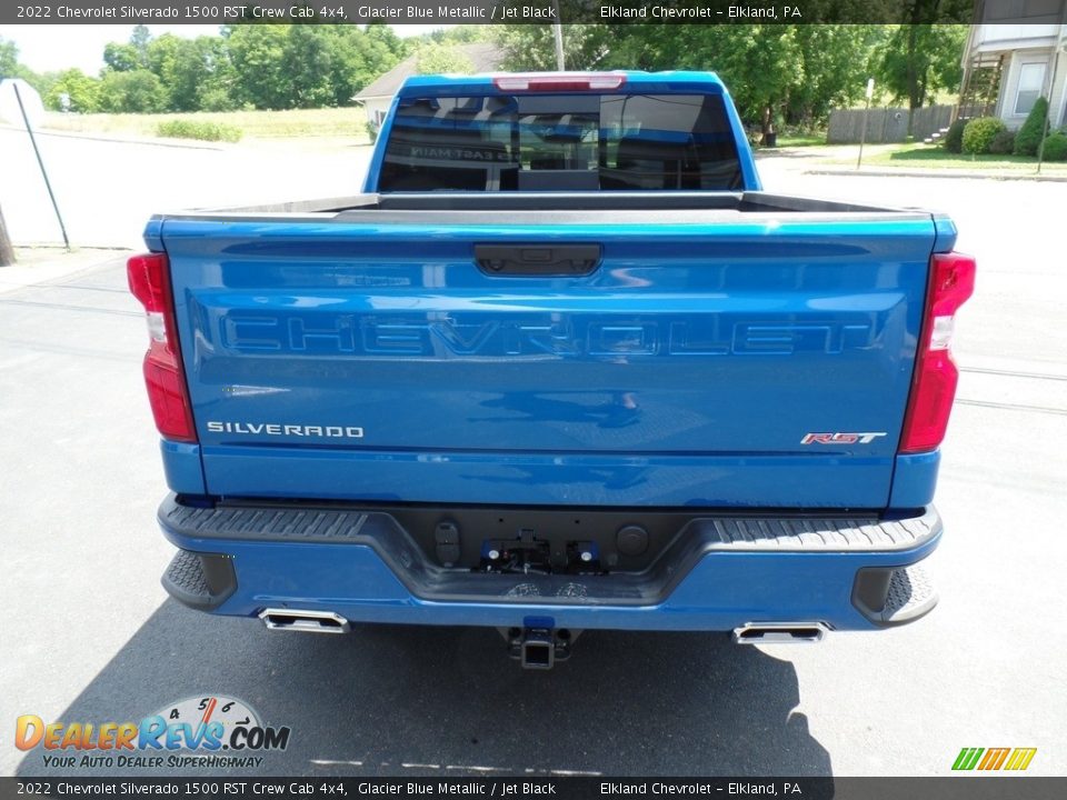 2022 Chevrolet Silverado 1500 RST Crew Cab 4x4 Glacier Blue Metallic / Jet Black Photo #8