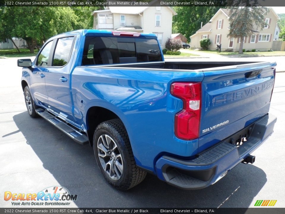 2022 Chevrolet Silverado 1500 RST Crew Cab 4x4 Glacier Blue Metallic / Jet Black Photo #9