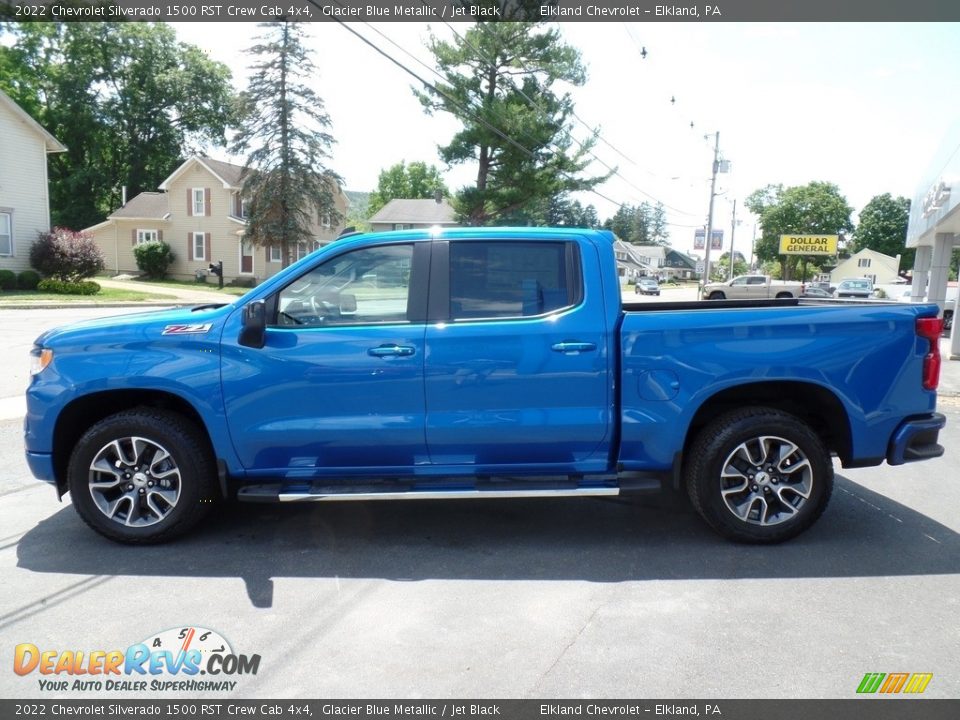 2022 Chevrolet Silverado 1500 RST Crew Cab 4x4 Glacier Blue Metallic / Jet Black Photo #10