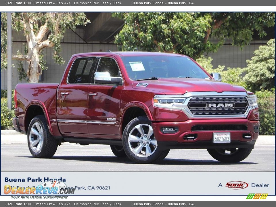 2020 Ram 1500 Limited Crew Cab 4x4 Delmonico Red Pearl / Black Photo #1