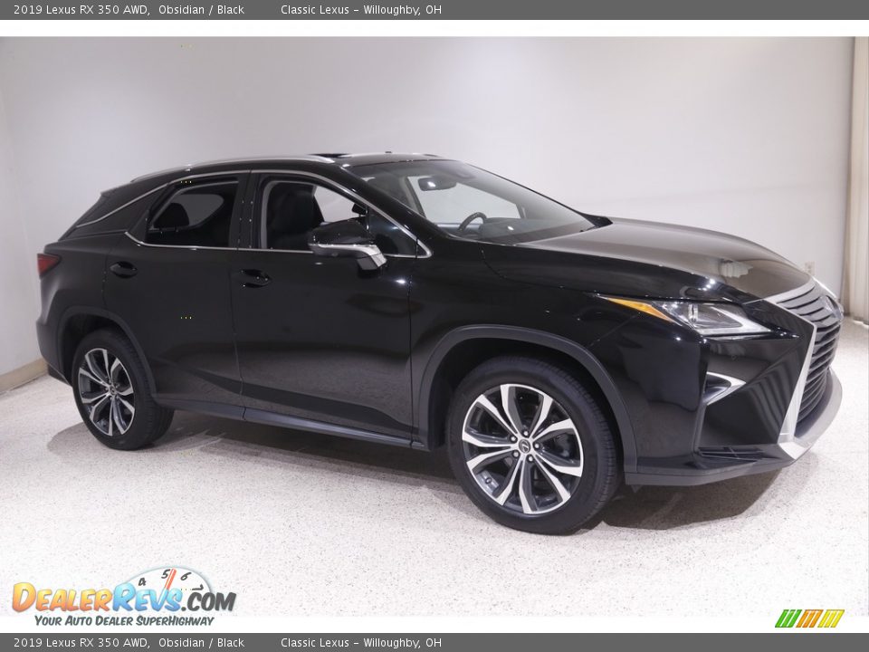 2019 Lexus RX 350 AWD Obsidian / Black Photo #1