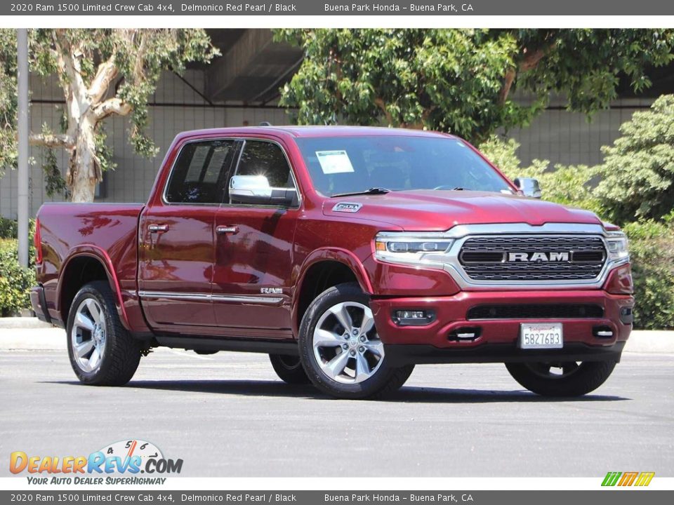 2020 Ram 1500 Limited Crew Cab 4x4 Delmonico Red Pearl / Black Photo #2