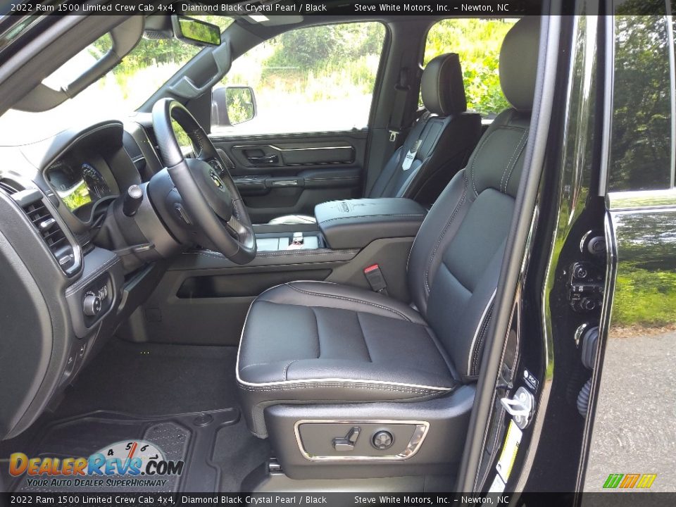 Black Interior - 2022 Ram 1500 Limited Crew Cab 4x4 Photo #12