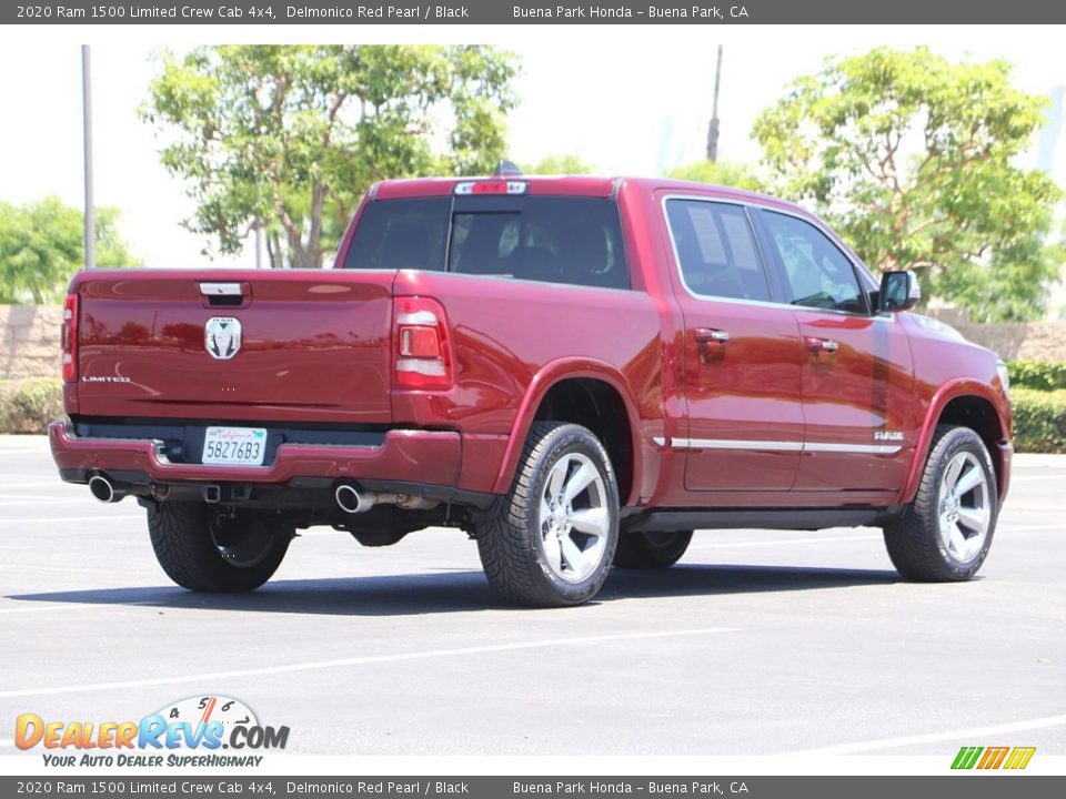 2020 Ram 1500 Limited Crew Cab 4x4 Delmonico Red Pearl / Black Photo #6