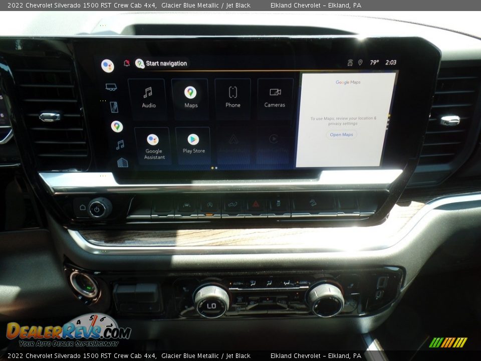 2022 Chevrolet Silverado 1500 RST Crew Cab 4x4 Glacier Blue Metallic / Jet Black Photo #27