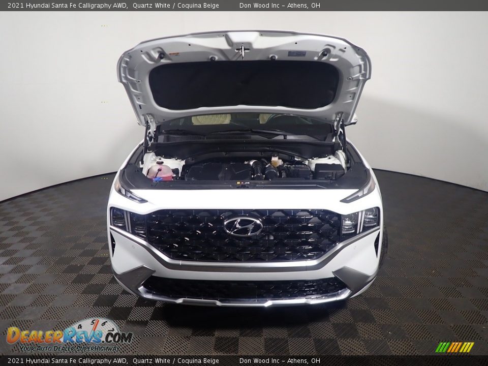 2021 Hyundai Santa Fe Calligraphy AWD Quartz White / Coquina Beige Photo #9