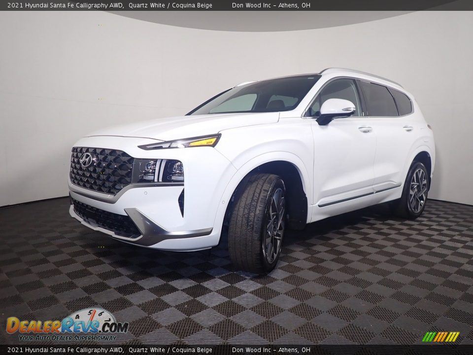 2021 Hyundai Santa Fe Calligraphy AWD Quartz White / Coquina Beige Photo #11