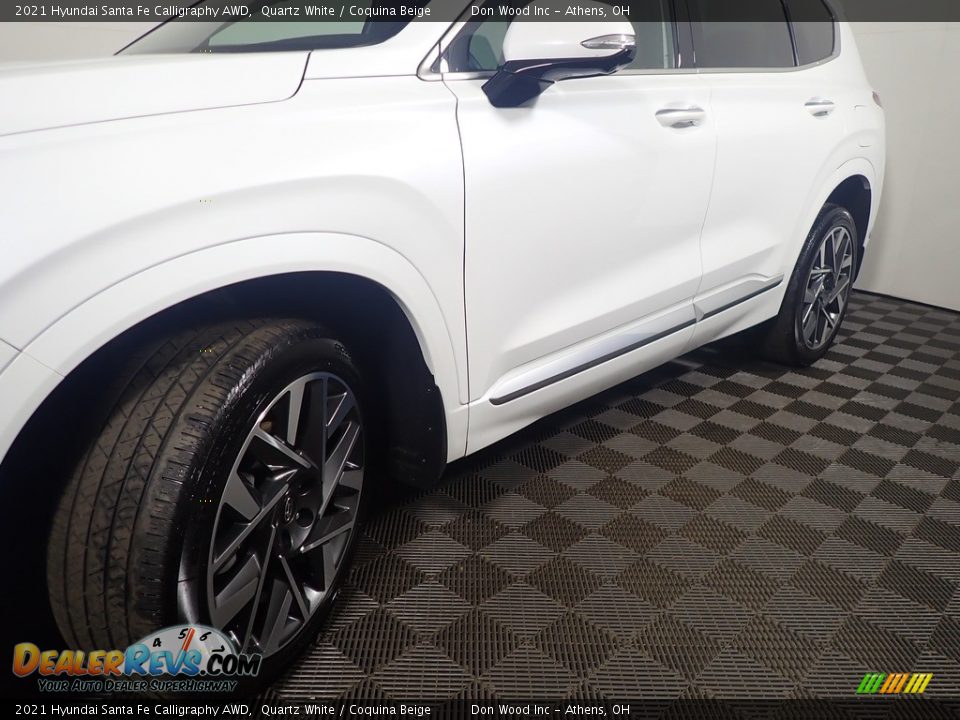 2021 Hyundai Santa Fe Calligraphy AWD Quartz White / Coquina Beige Photo #13