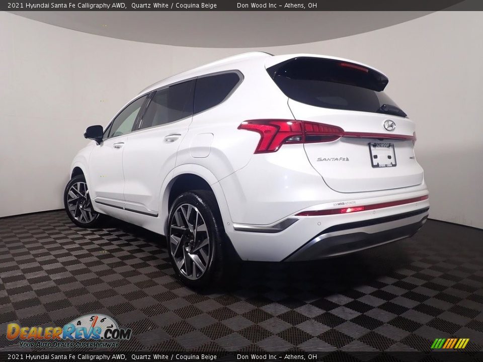 2021 Hyundai Santa Fe Calligraphy AWD Quartz White / Coquina Beige Photo #14