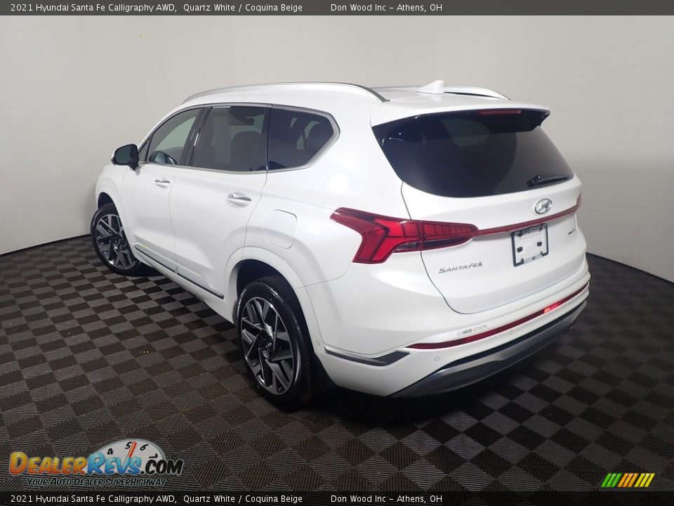 2021 Hyundai Santa Fe Calligraphy AWD Quartz White / Coquina Beige Photo #15