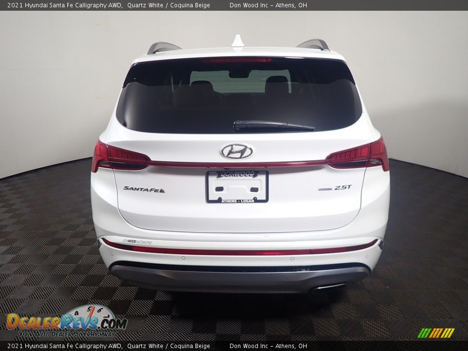 2021 Hyundai Santa Fe Calligraphy AWD Quartz White / Coquina Beige Photo #16