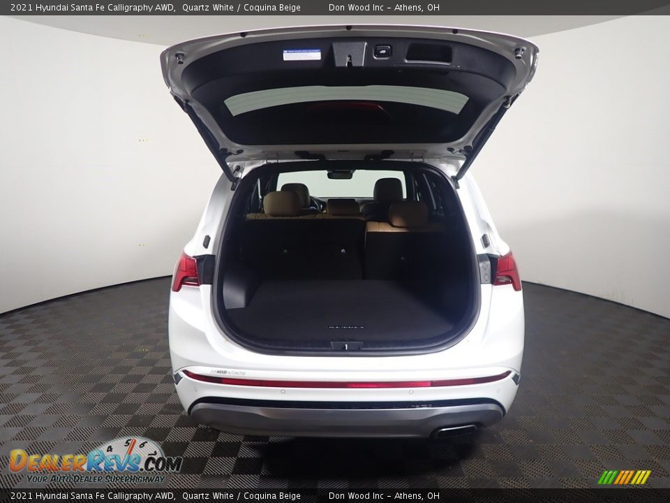 2021 Hyundai Santa Fe Calligraphy AWD Quartz White / Coquina Beige Photo #17