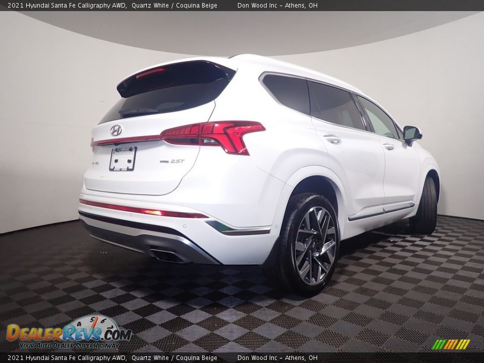 2021 Hyundai Santa Fe Calligraphy AWD Quartz White / Coquina Beige Photo #20