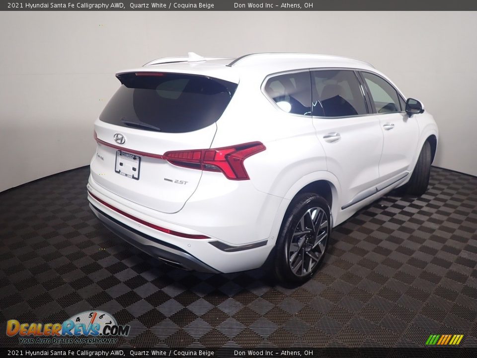 2021 Hyundai Santa Fe Calligraphy AWD Quartz White / Coquina Beige Photo #21