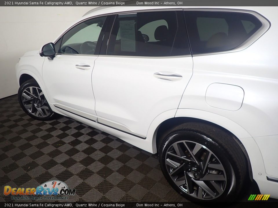 2021 Hyundai Santa Fe Calligraphy AWD Quartz White / Coquina Beige Photo #22
