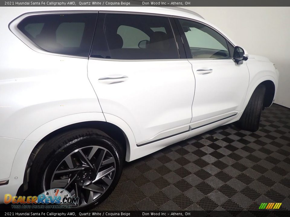 2021 Hyundai Santa Fe Calligraphy AWD Quartz White / Coquina Beige Photo #23