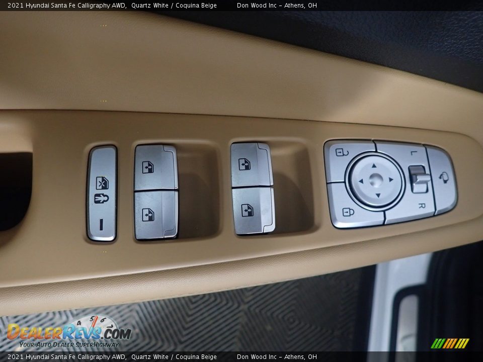 2021 Hyundai Santa Fe Calligraphy AWD Quartz White / Coquina Beige Photo #25