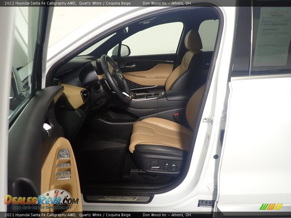 2021 Hyundai Santa Fe Calligraphy AWD Quartz White / Coquina Beige Photo #26