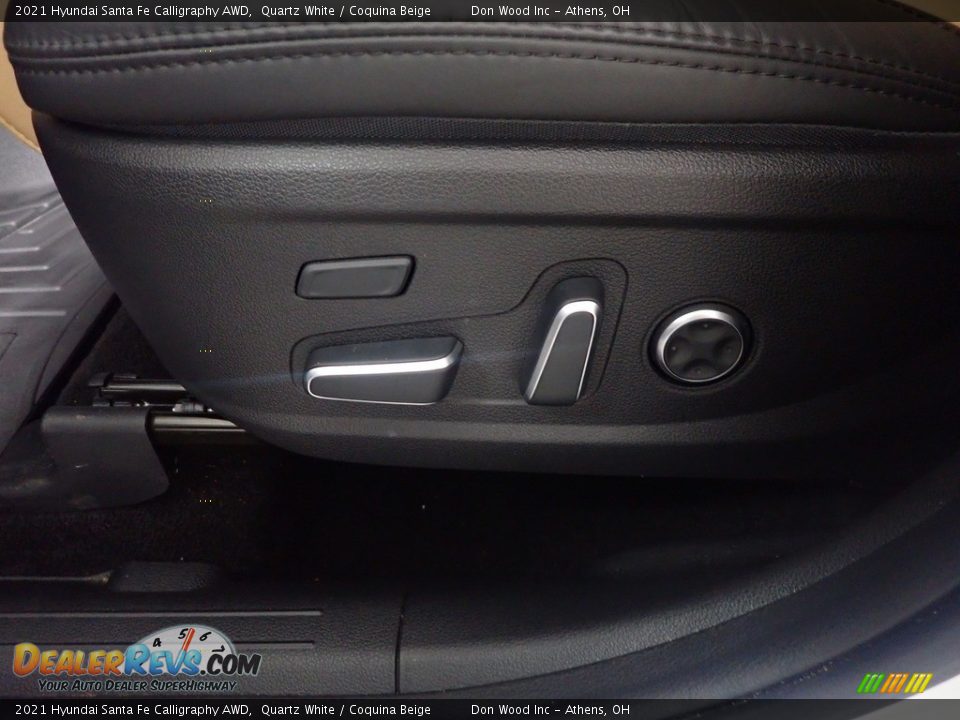 2021 Hyundai Santa Fe Calligraphy AWD Quartz White / Coquina Beige Photo #27