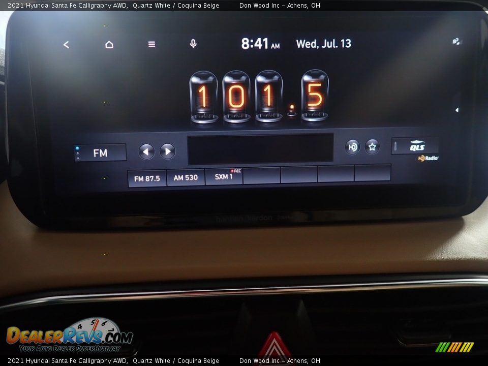 2021 Hyundai Santa Fe Calligraphy AWD Quartz White / Coquina Beige Photo #30