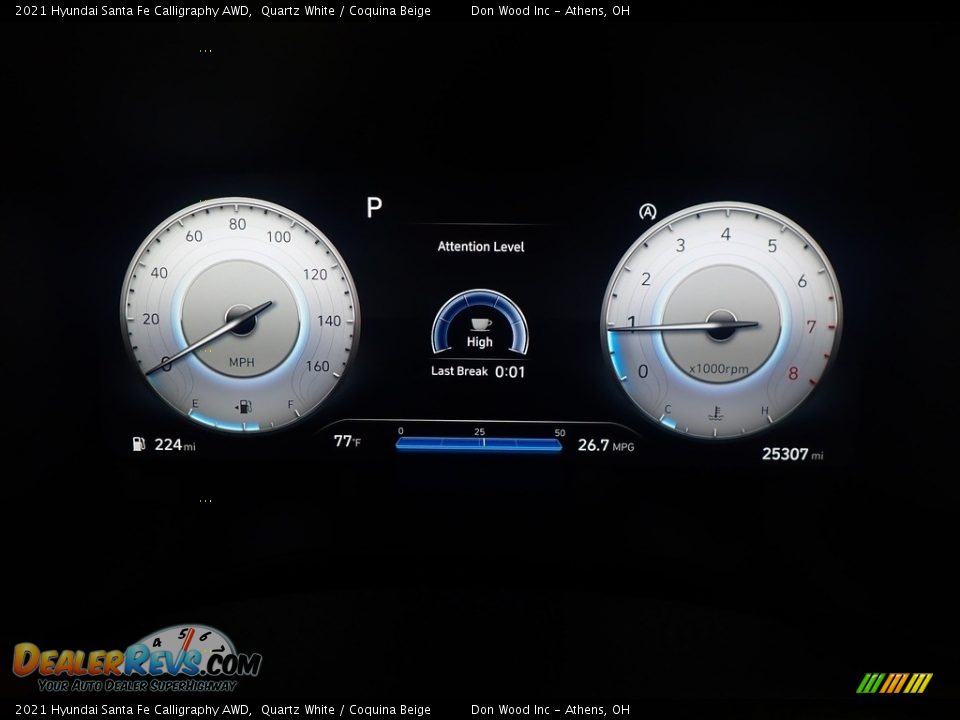 2021 Hyundai Santa Fe Calligraphy AWD Quartz White / Coquina Beige Photo #32