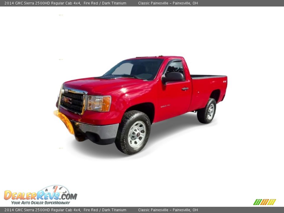 2014 GMC Sierra 2500HD Regular Cab 4x4 Fire Red / Dark Titanium Photo #4