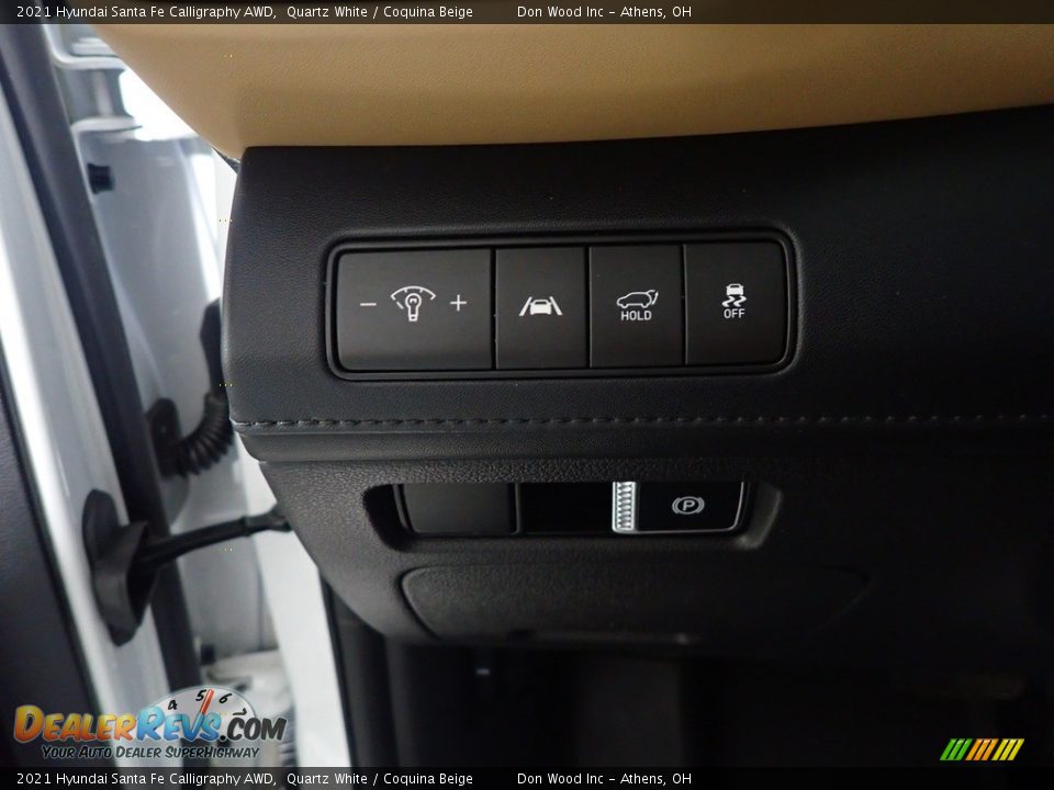 2021 Hyundai Santa Fe Calligraphy AWD Quartz White / Coquina Beige Photo #35