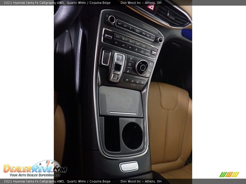 2021 Hyundai Santa Fe Calligraphy AWD Quartz White / Coquina Beige Photo #36
