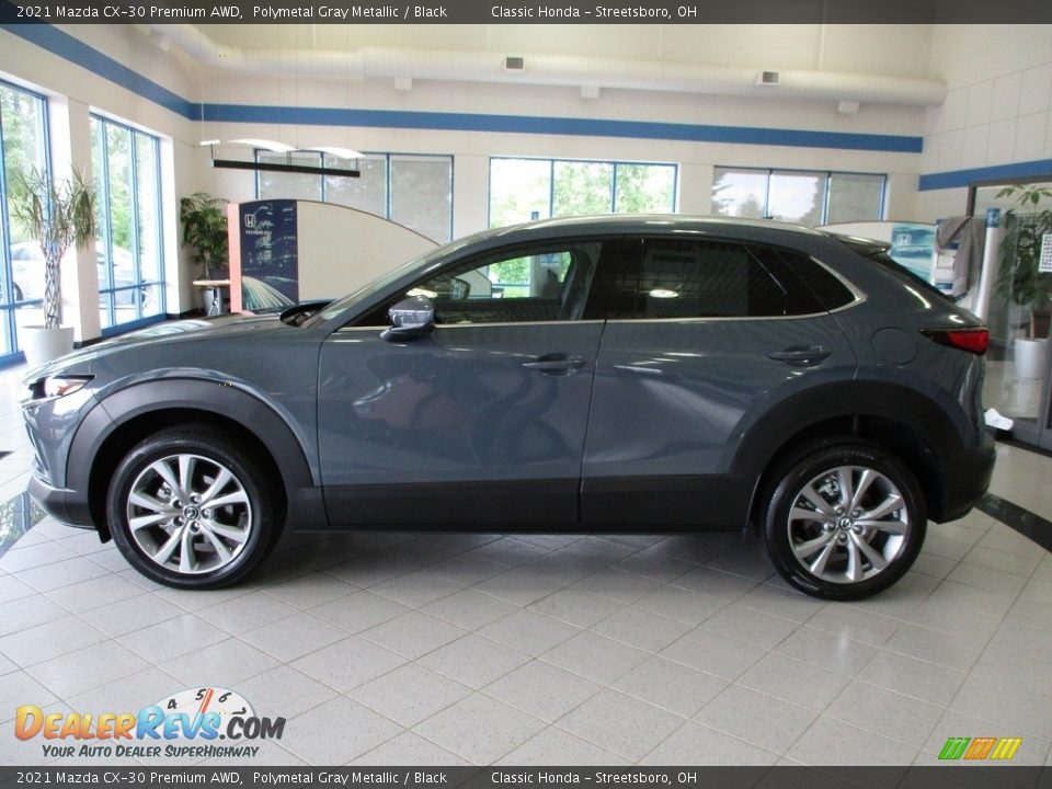 2021 Mazda CX-30 Premium AWD Polymetal Gray Metallic / Black Photo #10