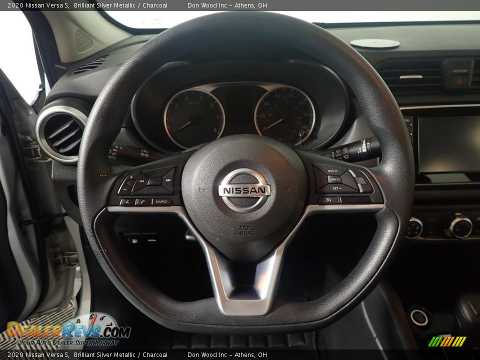 2020 Nissan Versa S Brilliant Silver Metallic / Charcoal Photo #27