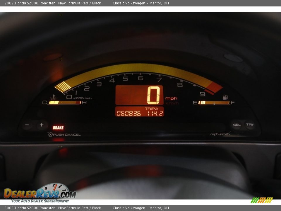 2002 Honda S2000 Roadster New Formula Red / Black Photo #11