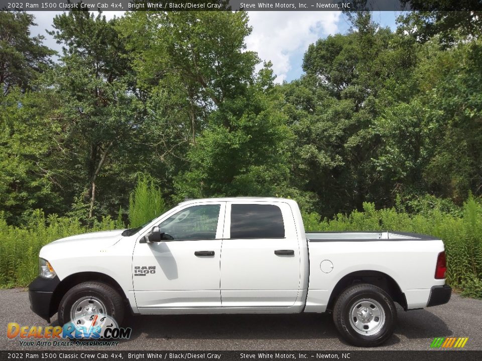 2022 Ram 1500 Classic Crew Cab 4x4 Bright White / Black/Diesel Gray Photo #1