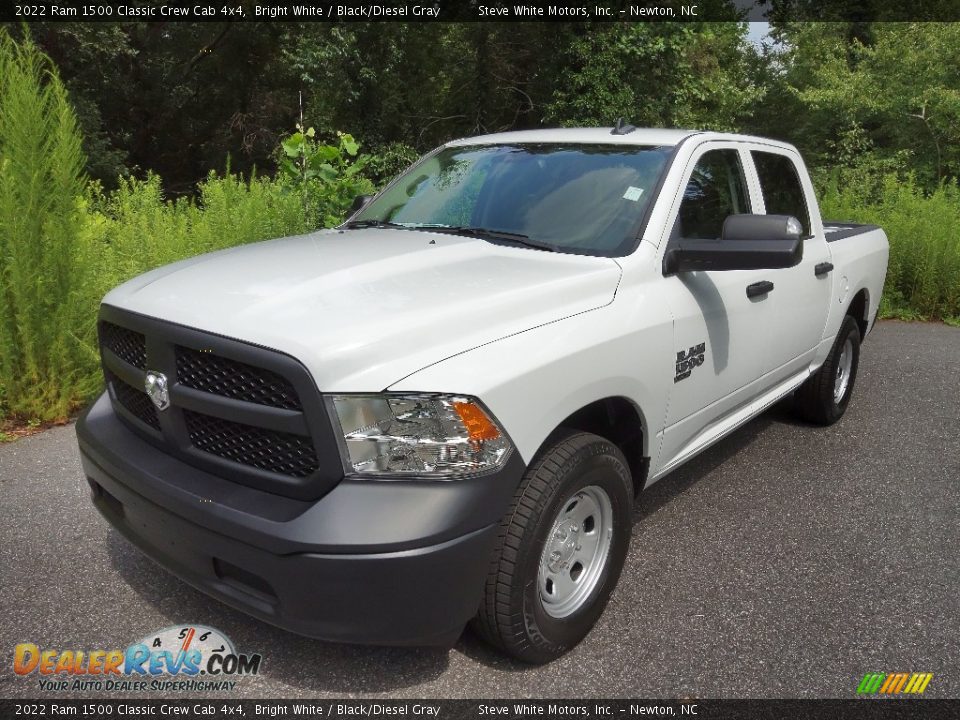 2022 Ram 1500 Classic Crew Cab 4x4 Bright White / Black/Diesel Gray Photo #2