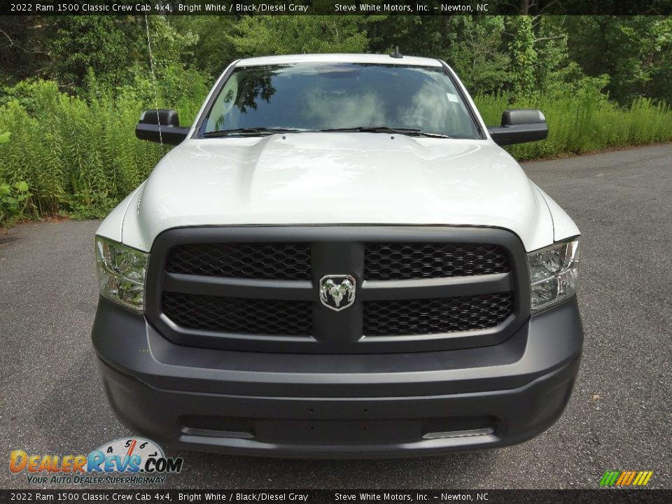 2022 Ram 1500 Classic Crew Cab 4x4 Bright White / Black/Diesel Gray Photo #3