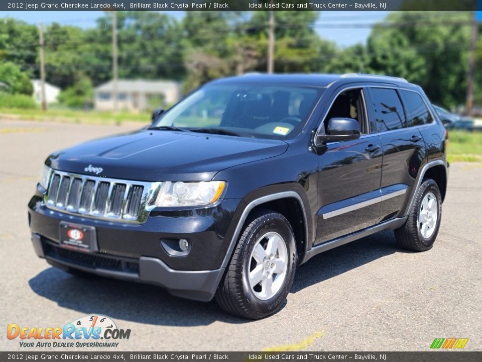 2012 Jeep Grand Cherokee Laredo 4x4 Brilliant Black Crystal Pearl / Black Photo #1