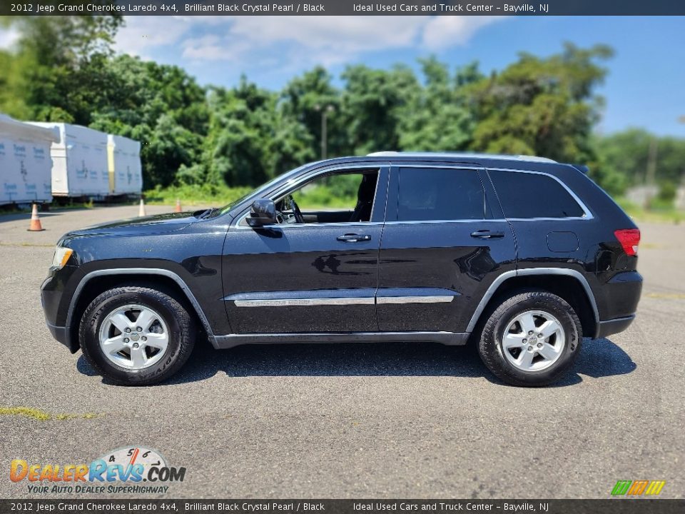 2012 Jeep Grand Cherokee Laredo 4x4 Brilliant Black Crystal Pearl / Black Photo #2