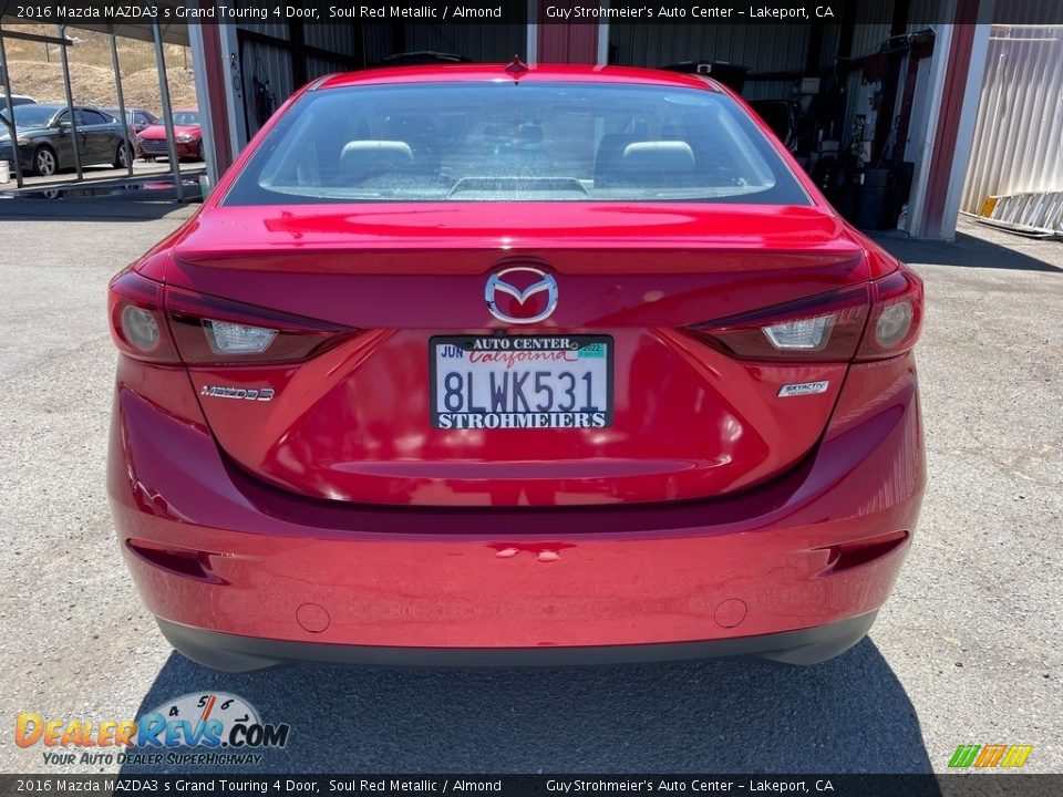 2016 Mazda MAZDA3 s Grand Touring 4 Door Soul Red Metallic / Almond Photo #4