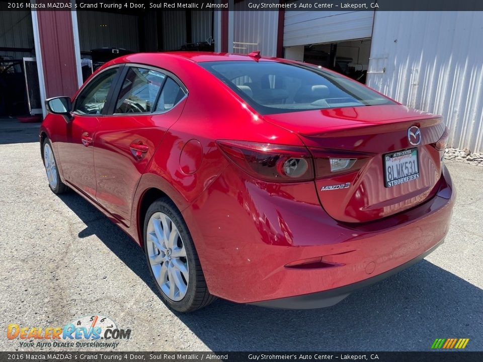 2016 Mazda MAZDA3 s Grand Touring 4 Door Soul Red Metallic / Almond Photo #5