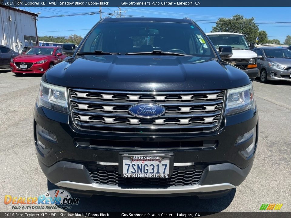 2016 Ford Explorer XLT 4WD Shadow Black / Ebony Black Photo #2