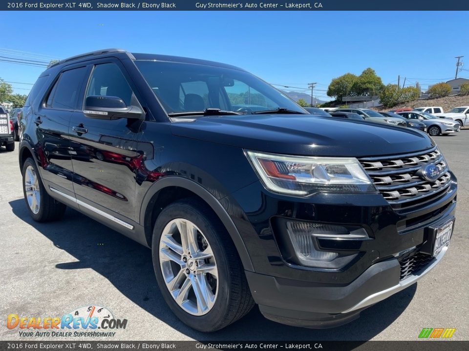 2016 Ford Explorer XLT 4WD Shadow Black / Ebony Black Photo #3