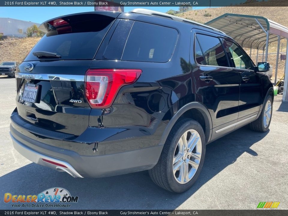 2016 Ford Explorer XLT 4WD Shadow Black / Ebony Black Photo #5