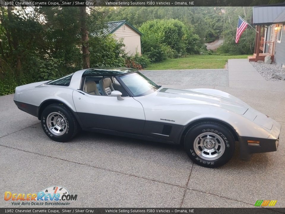 Silver 1982 Chevrolet Corvette Coupe Photo #3