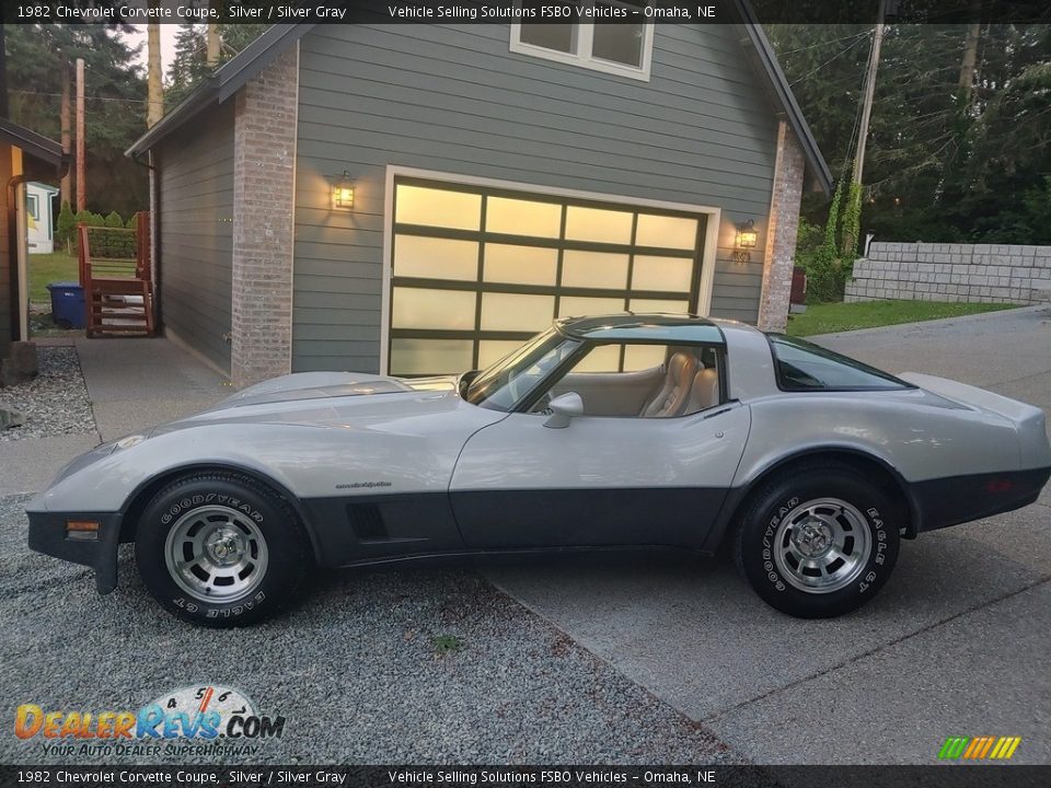 1982 Chevrolet Corvette Coupe Silver / Silver Gray Photo #7