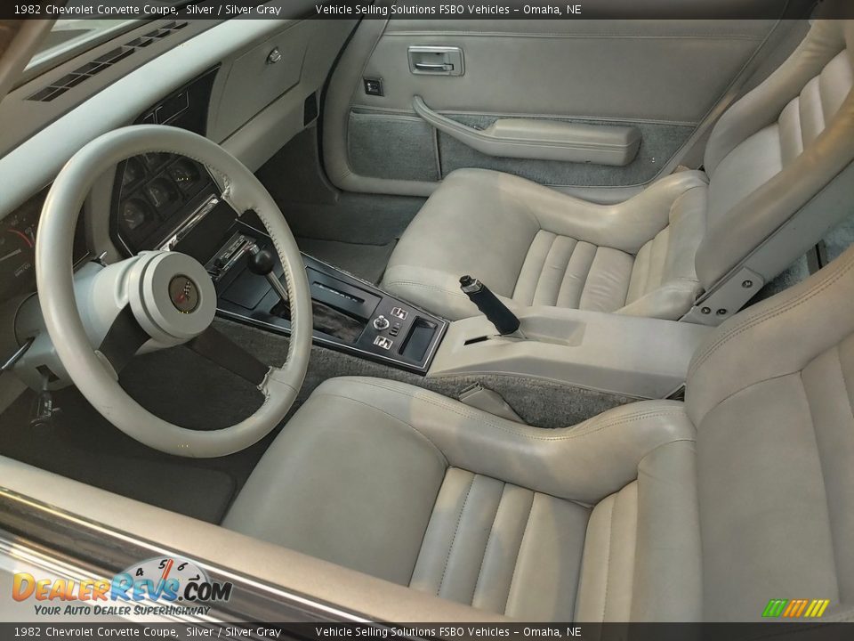 Silver Gray Interior - 1982 Chevrolet Corvette Coupe Photo #9