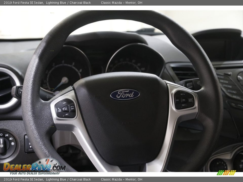 2019 Ford Fiesta SE Sedan Lightning Blue / Charcoal Black Photo #7