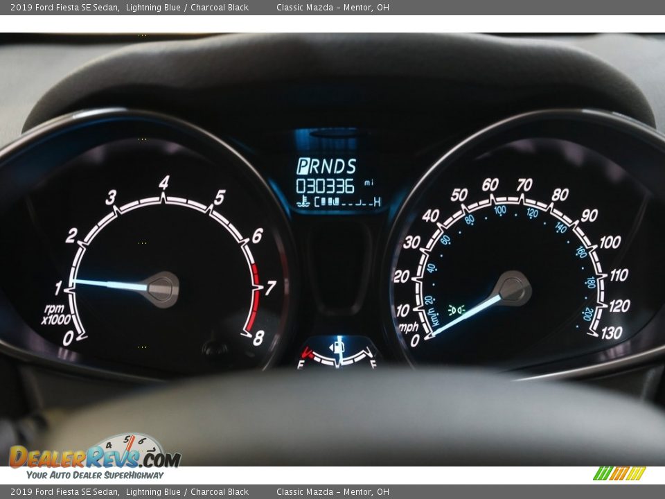 2019 Ford Fiesta SE Sedan Lightning Blue / Charcoal Black Photo #8
