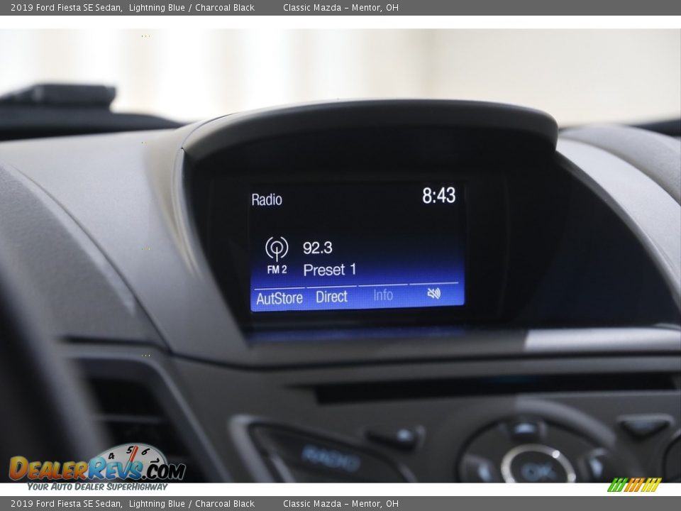 2019 Ford Fiesta SE Sedan Lightning Blue / Charcoal Black Photo #10