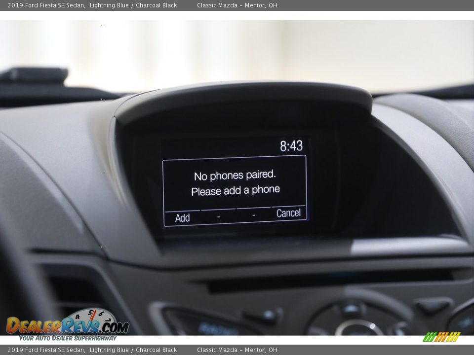 2019 Ford Fiesta SE Sedan Lightning Blue / Charcoal Black Photo #11