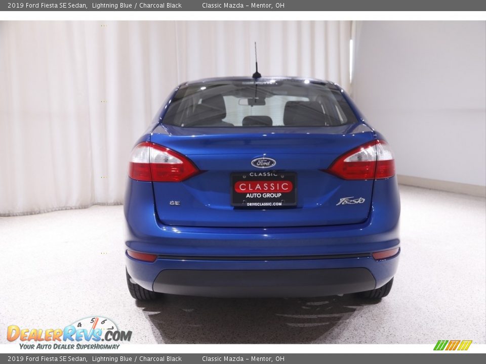 2019 Ford Fiesta SE Sedan Lightning Blue / Charcoal Black Photo #18