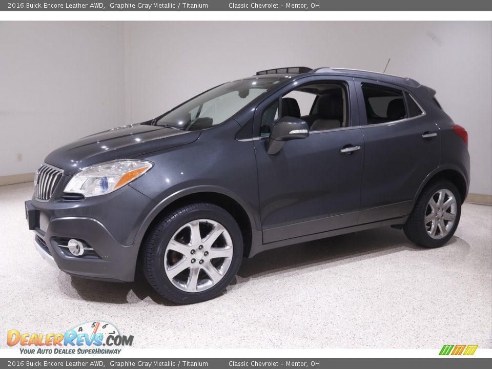 2016 Buick Encore Leather AWD Graphite Gray Metallic / Titanium Photo #3